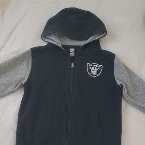 Riders by Lee Kids Black Zip Hoodie with Gray Sleeves
